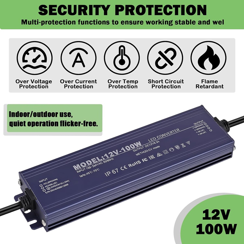 ●12V LED Driver IP67 Waterproo - Power Supply 12V 评论和价格