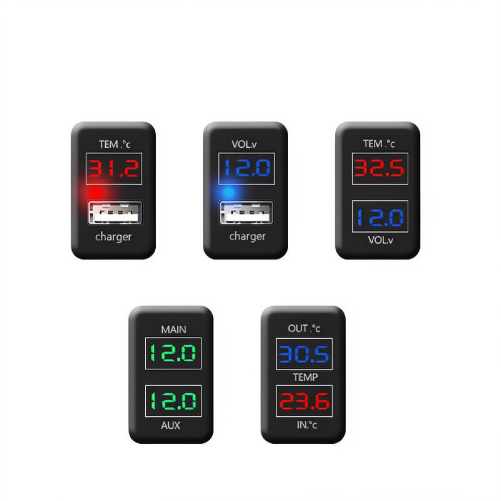 Car USB Fast Charger For Toyot - Power Supply Tester 评论和价格