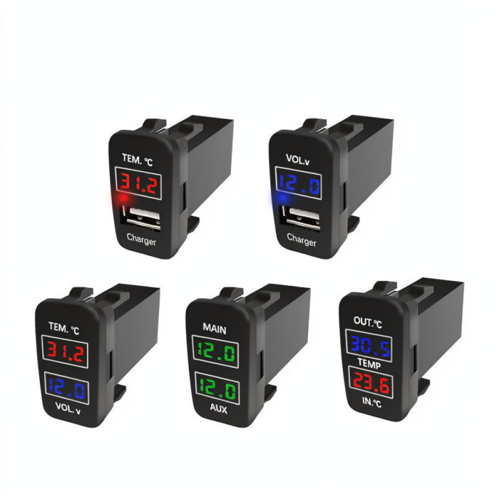 Car USB Fast Charger For Toyot - Power Supply Tester 评论和价格