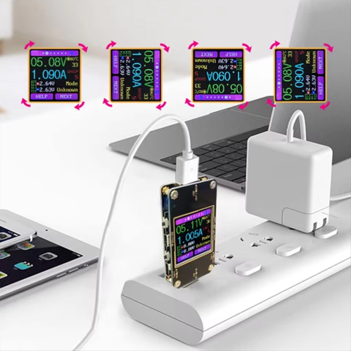 A99X Digital Color LCD Instrum - Power Supply Tester 评论和价格
