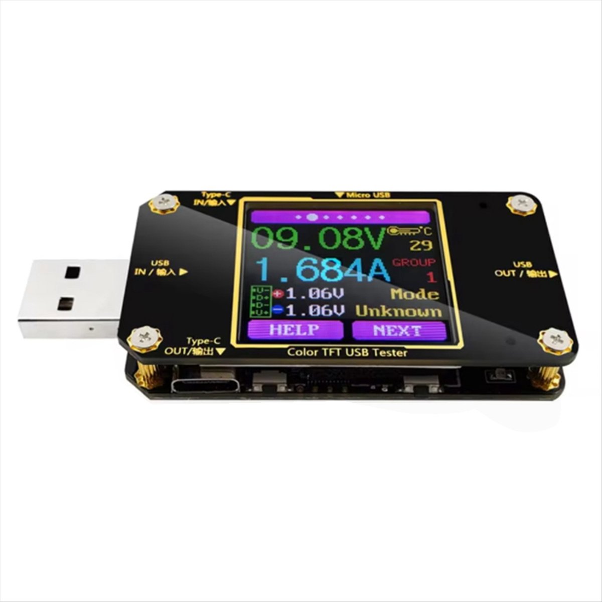 A99X Digital Color LCD Instrum - Power Supply Tester 评论和价格