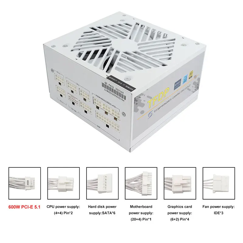 White 750w 850w 1000W 1200W Wa - Modular Power Supply 评论和价格