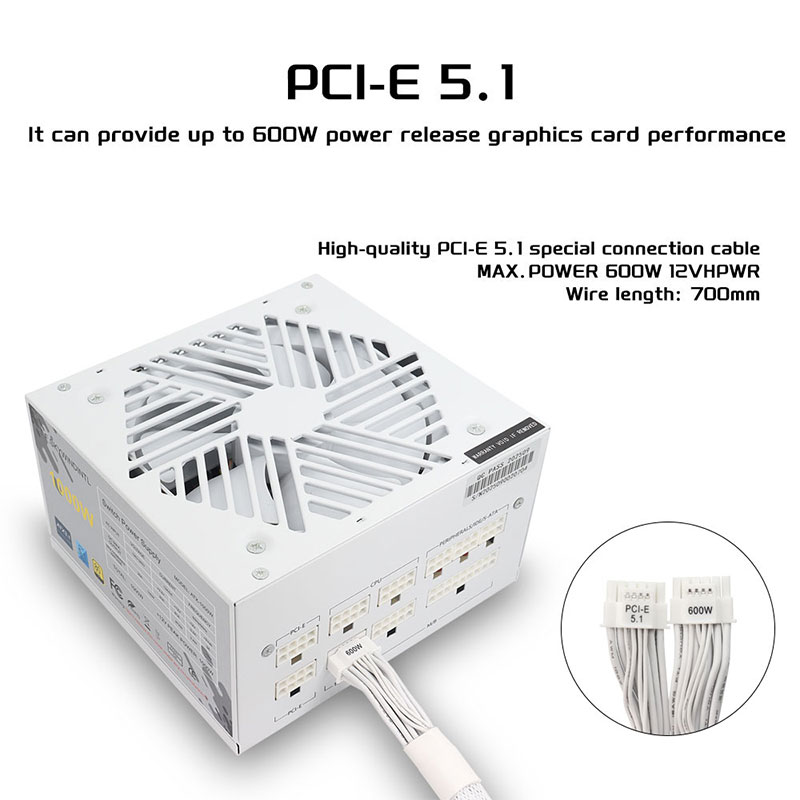 White 750w 850w 1000W 1200W Wa - Modular Power Supply 评论和价格