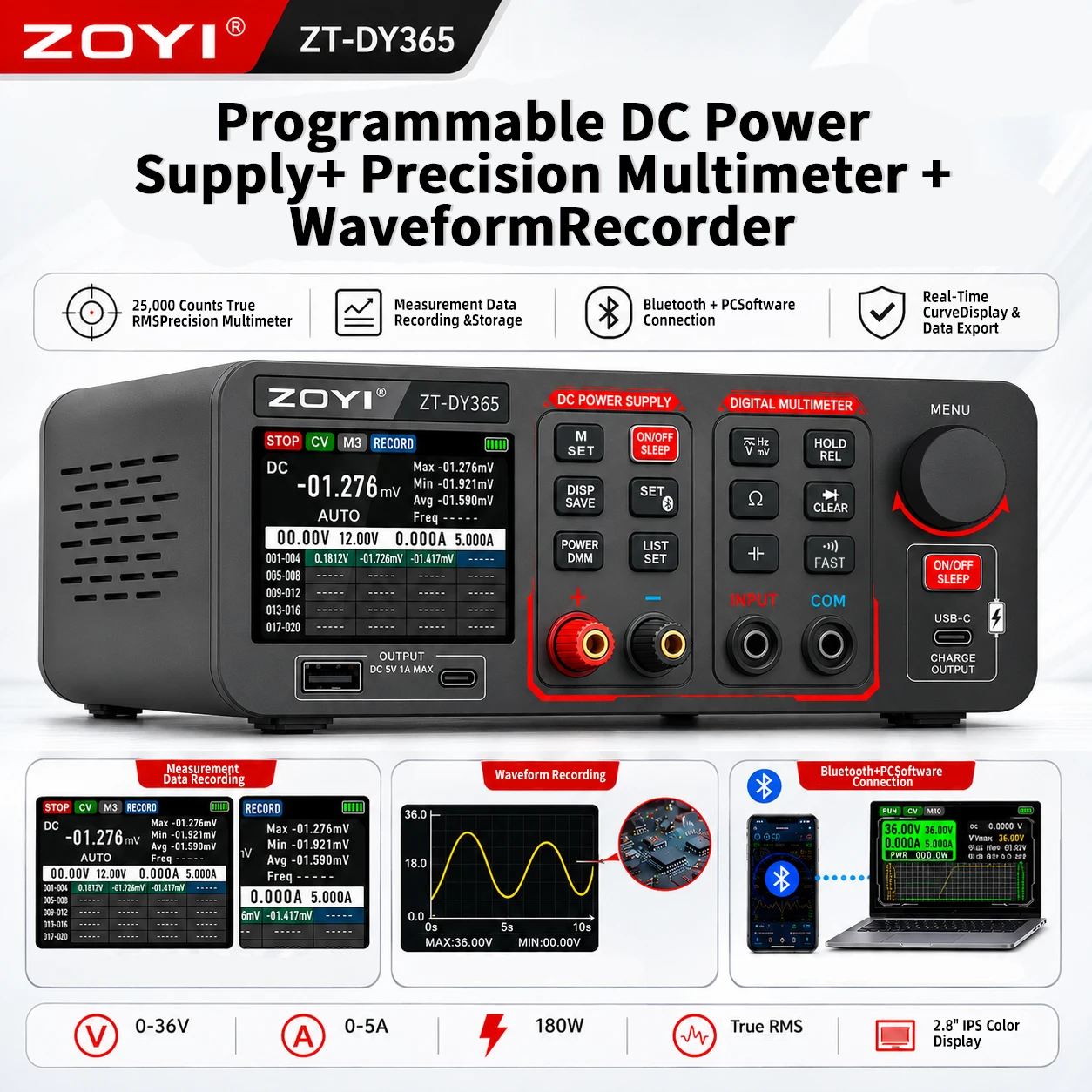 ZOYI DY365 2-in-1 Bench Power  - Pc Power Supply 评论和价格