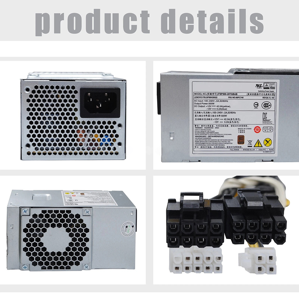 500W FSP500-20TGBAB PSU for TF - Psu Computer 评论和价格